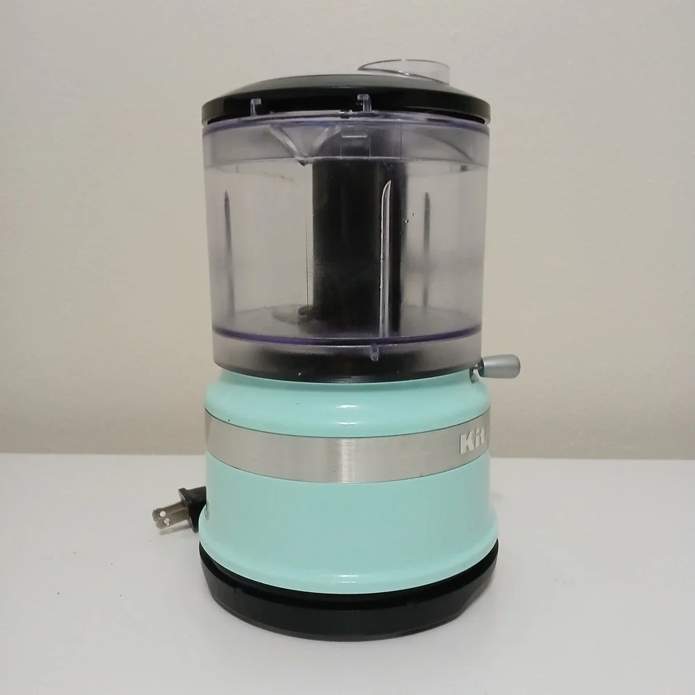 KitchenAid Mini Food Chopper‎ Turquoise 3.5 Cup Electric Chopper Appliance EUC